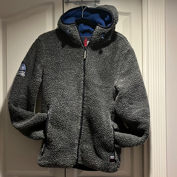 Super dry Racer Fleece Zip Hoodie size M - Picture 1 of 14